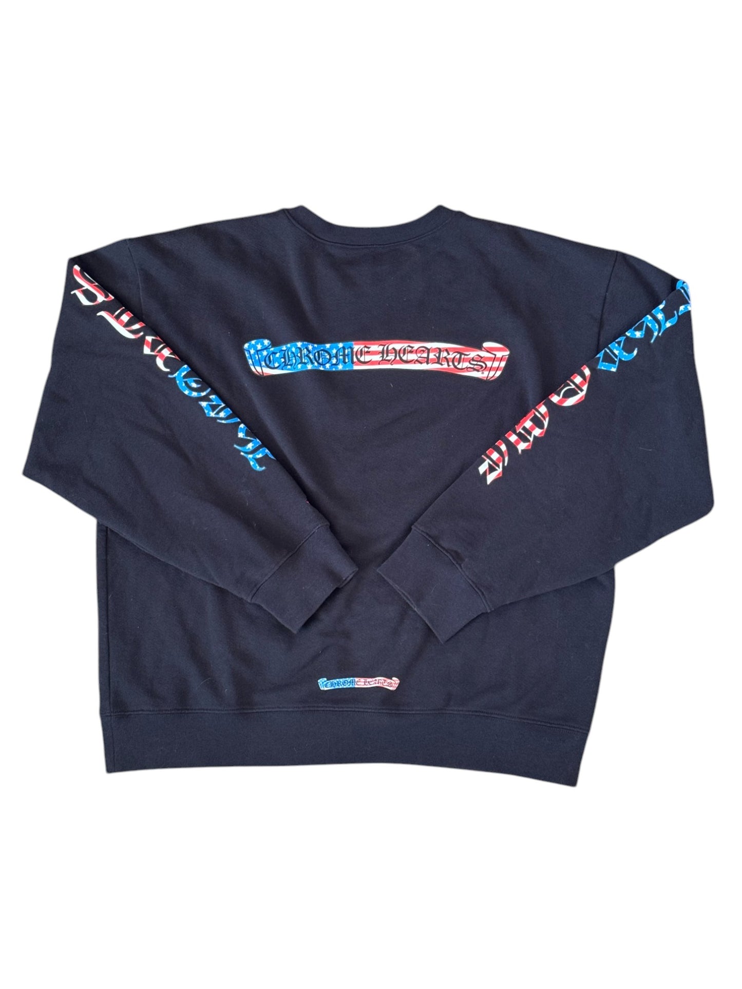 Chrome Hearts Matty Boy American Flag Crew Neck