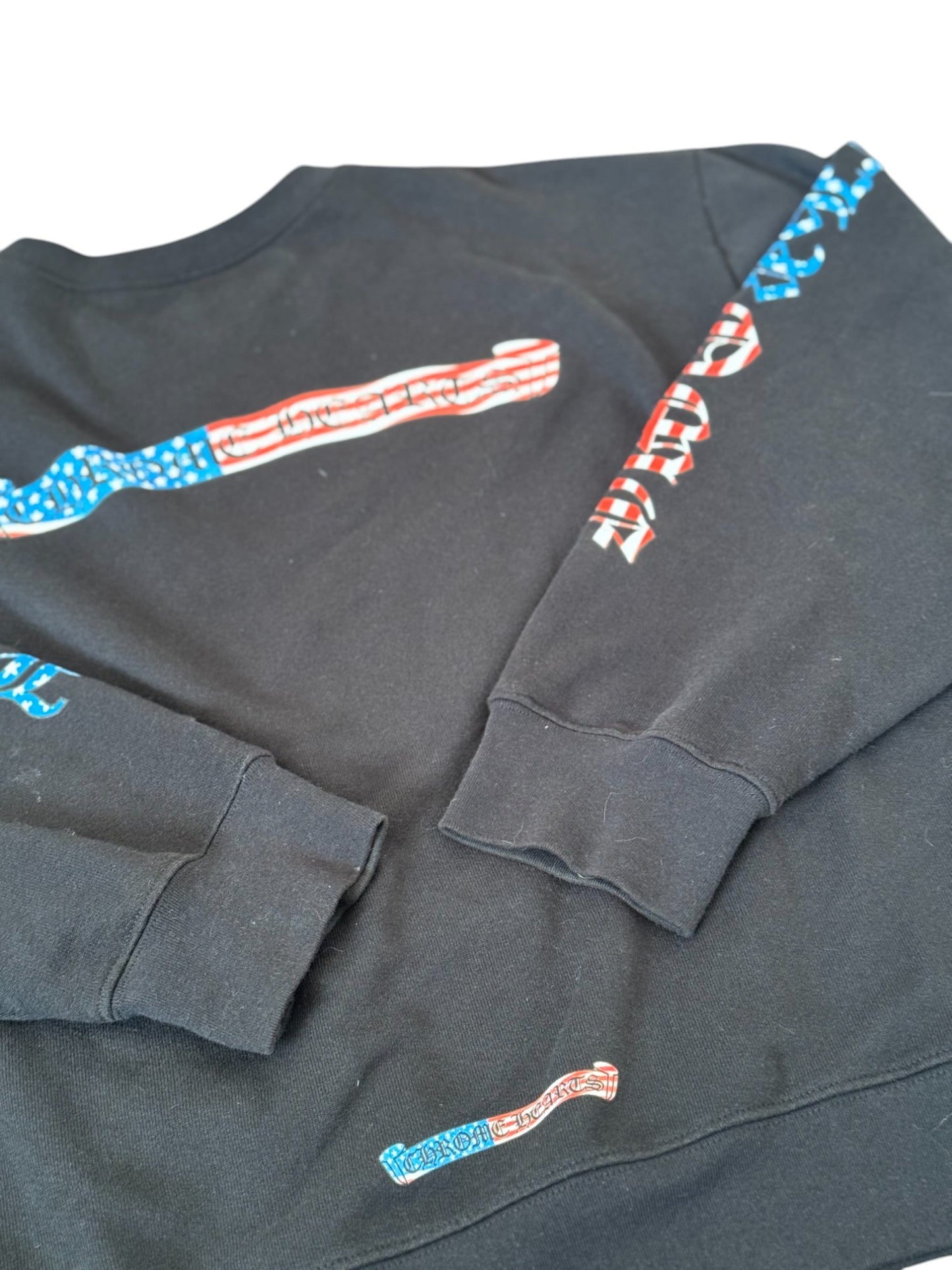 Chrome Hearts Matty Boy American Flag Crew Neck